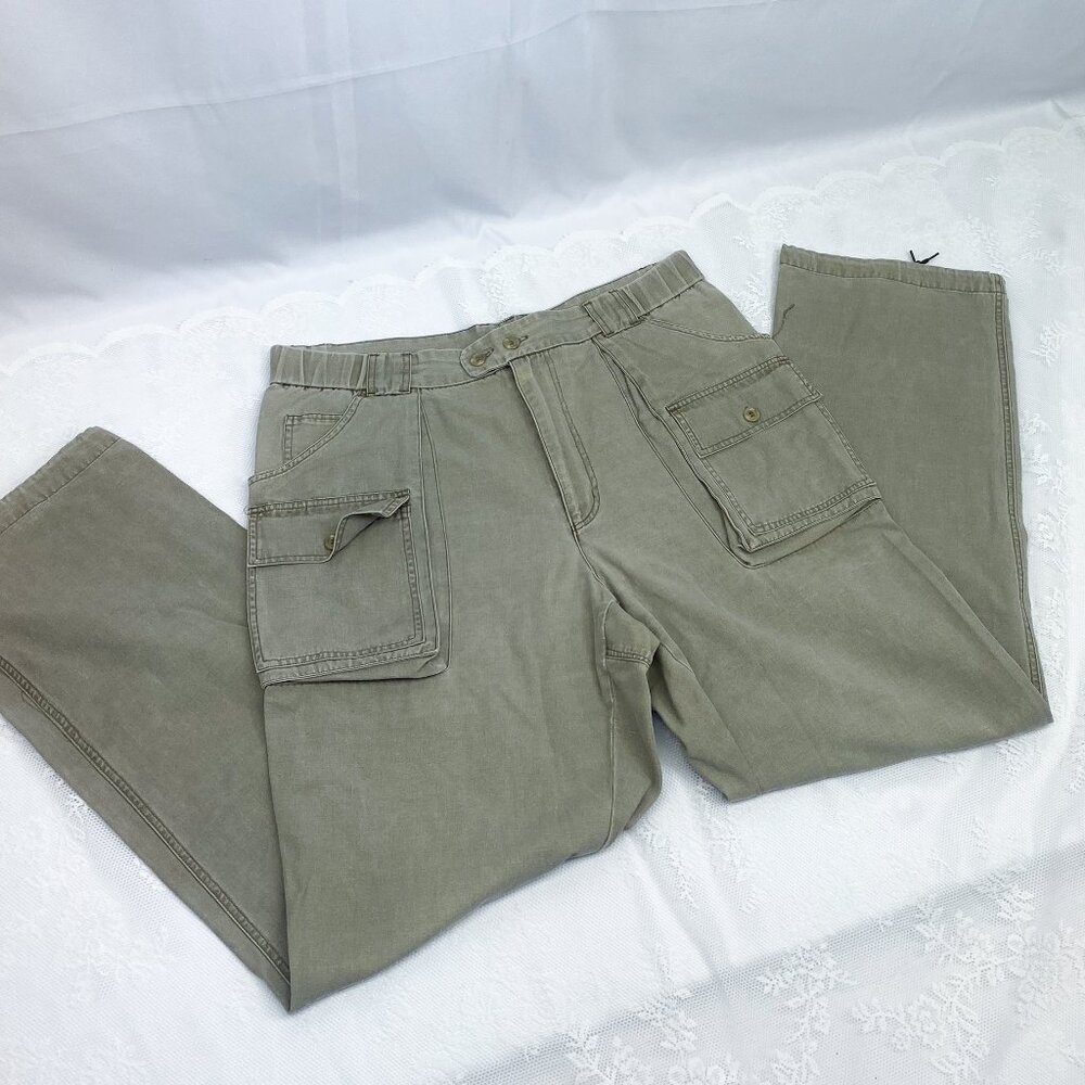 VTG Trail Designs Brand Men's Hiking Cargo Pants Tactical Khaki TP814 34x32